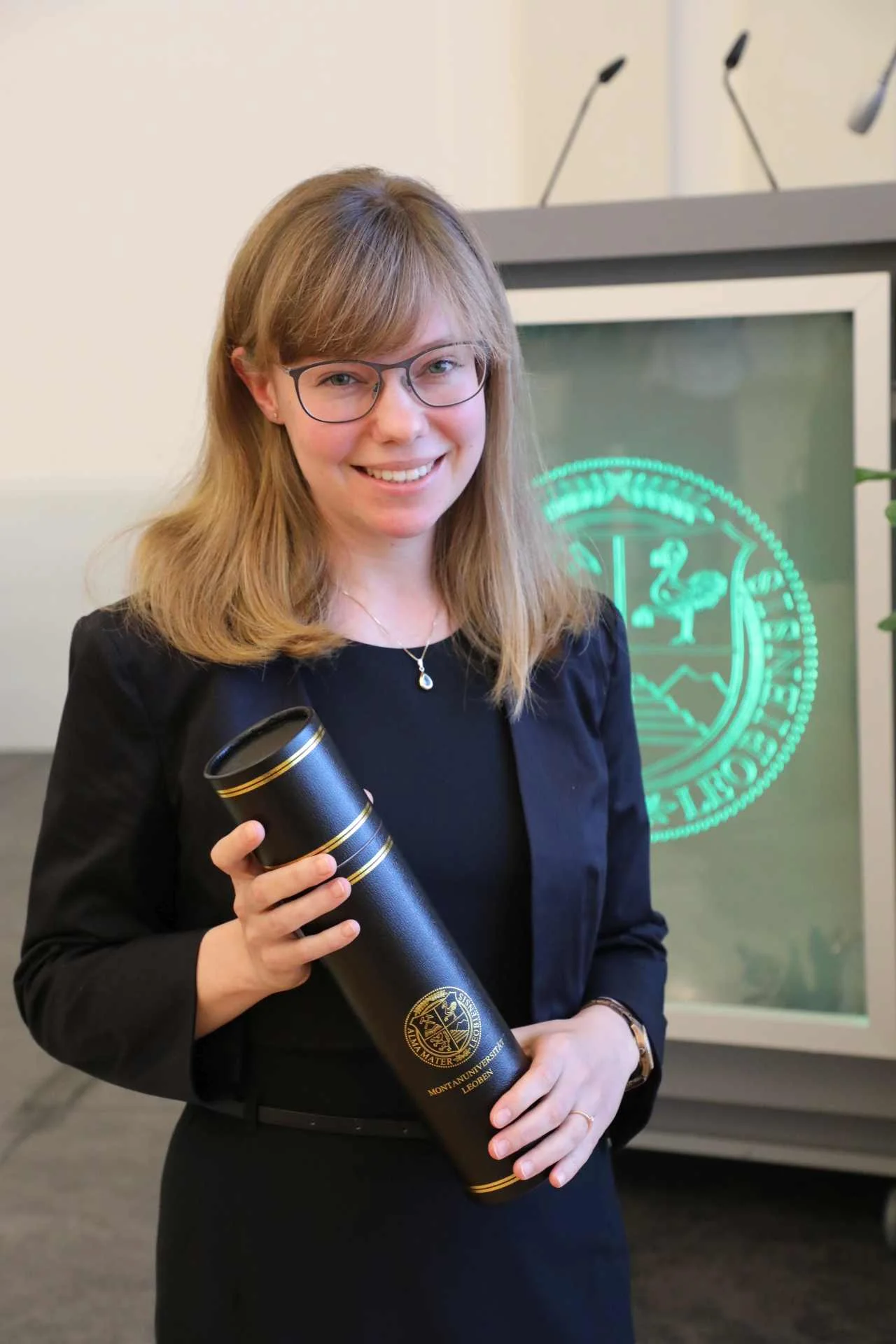 Petra Spörk-Erdely bei ihrer Promotion (Foto Freisinger)
