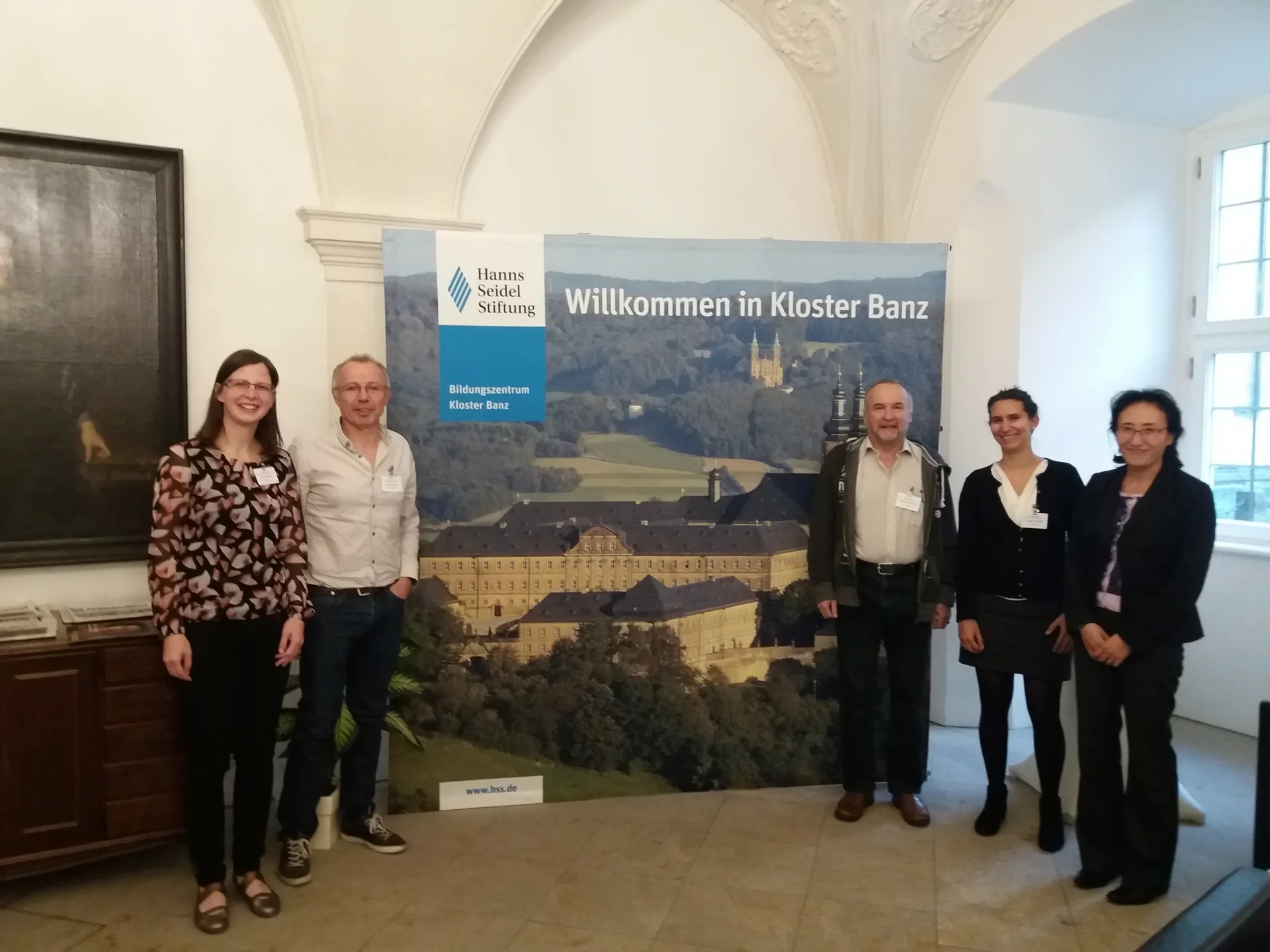 Ein Teil des Projektteams (v.l.n.r.) Svea Mayer, Alain Couret, Helmut Clemens, Louise Toualbi (ONERA) und Zhao Zhao-Huvelin (ONERA).