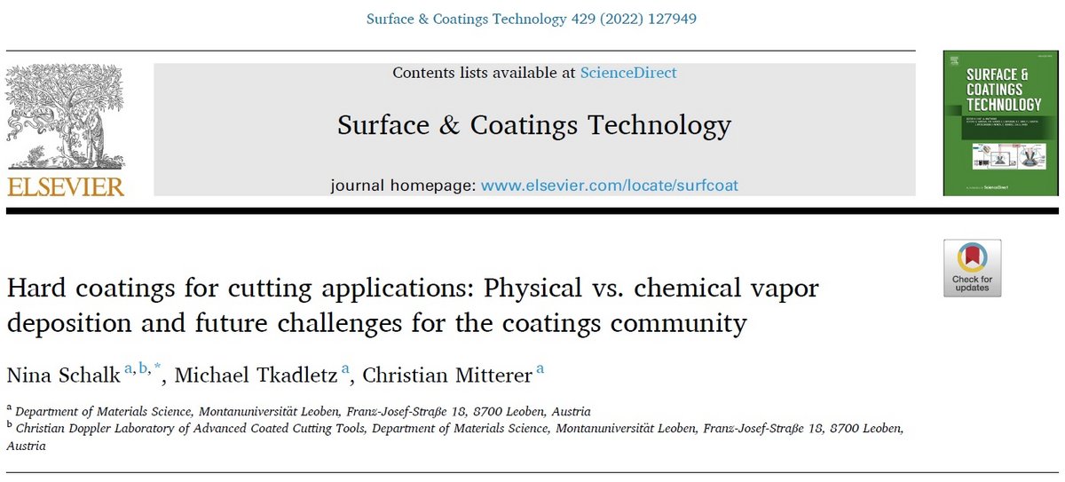 Invited Review Paper im Journal Surface and Coatings Technology