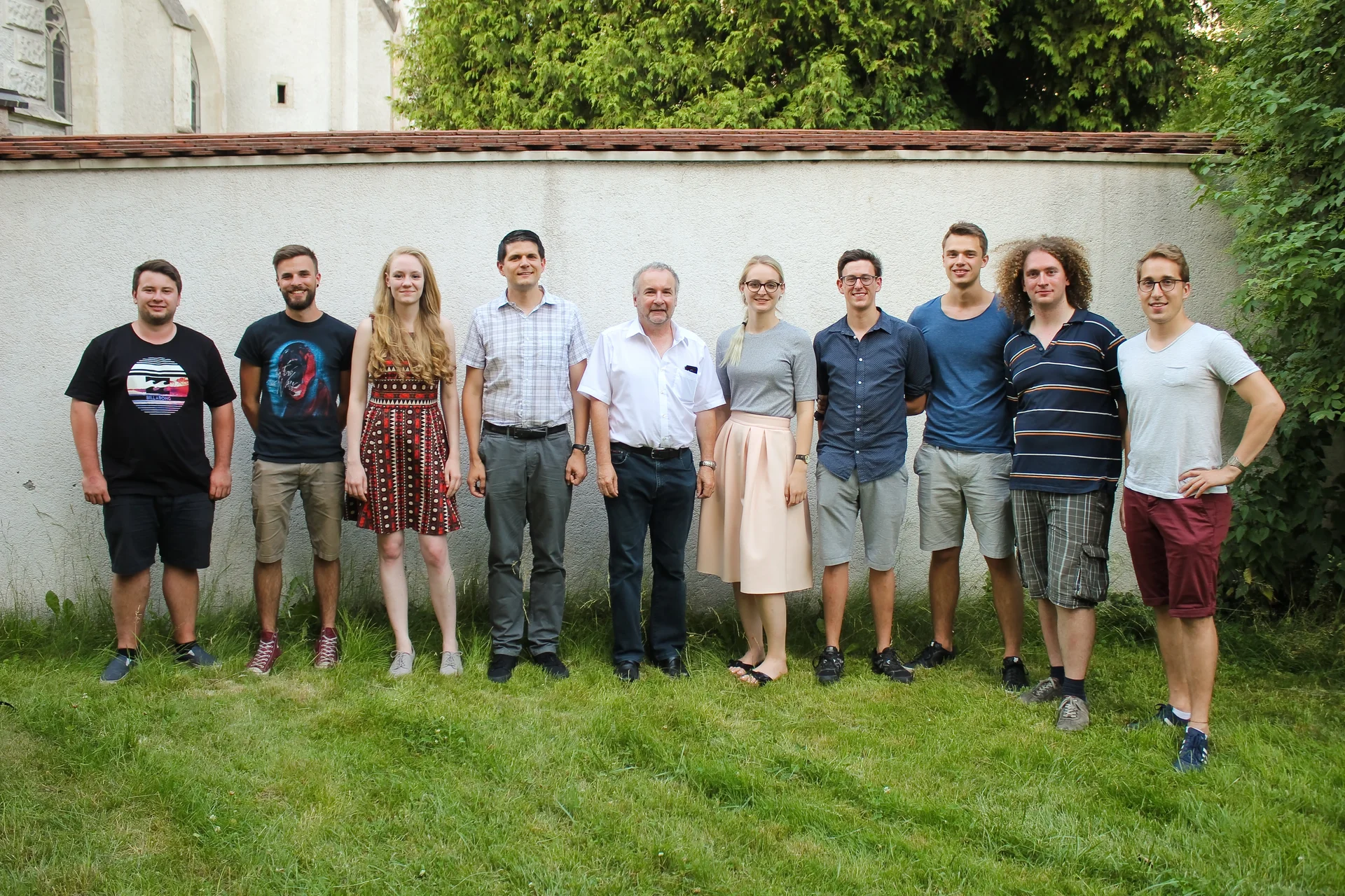 v.l.n.r.: Sebastian Stock, Thomas Resch, Viktoria Waidbacher, Ronald Schnitzer (Obmann), Helmut Clemens (Ehrenobmann), Lea Lumper, Claus Trost, Thomas Lukas, Richard Bürstmayr (Obmann-Stellvertreter), Joachim Deinhofer
